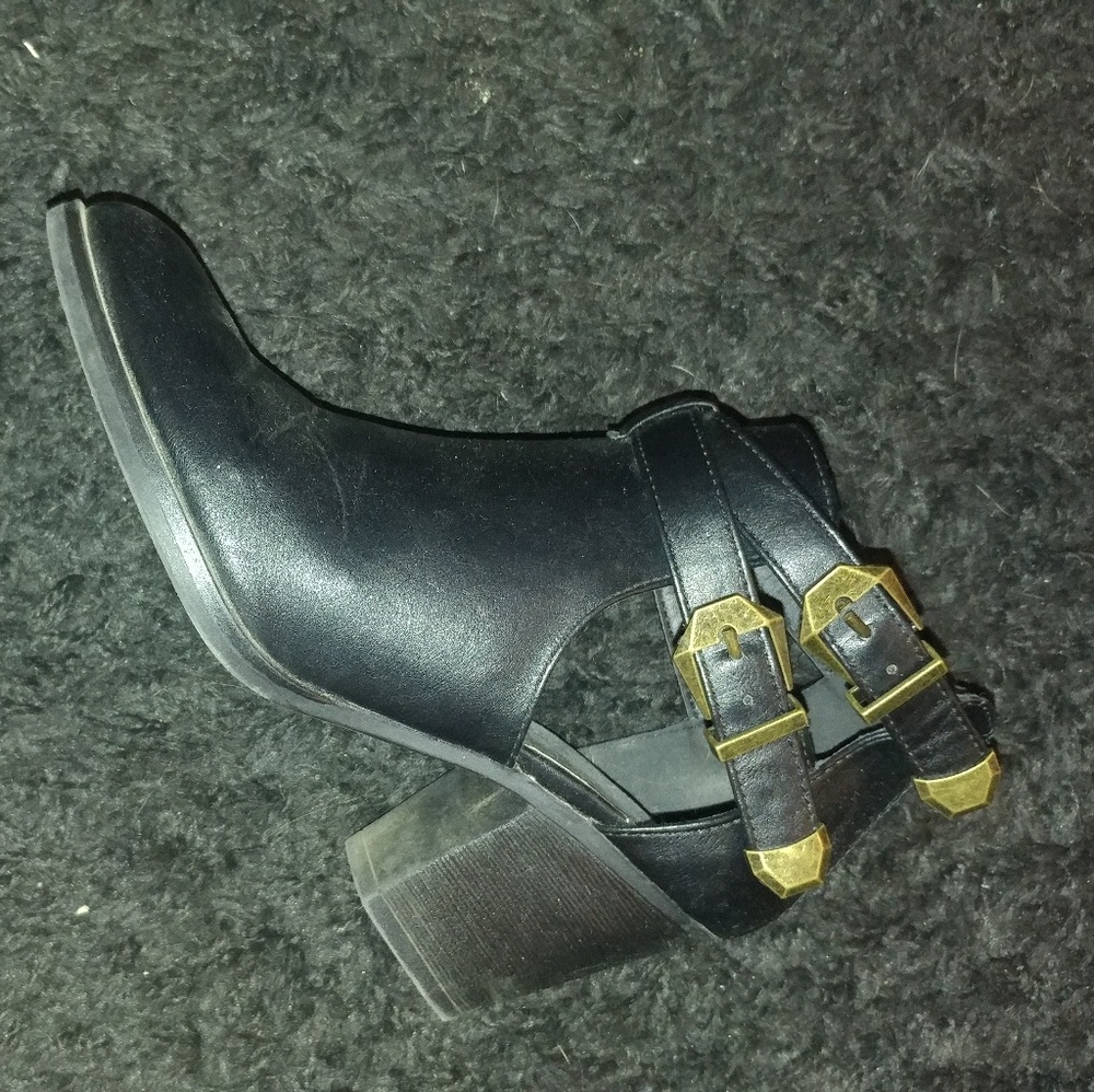 Black ankle boots